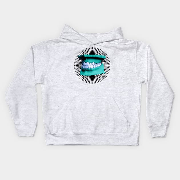 Dentures Kids Hoodie by Arts and Pharts